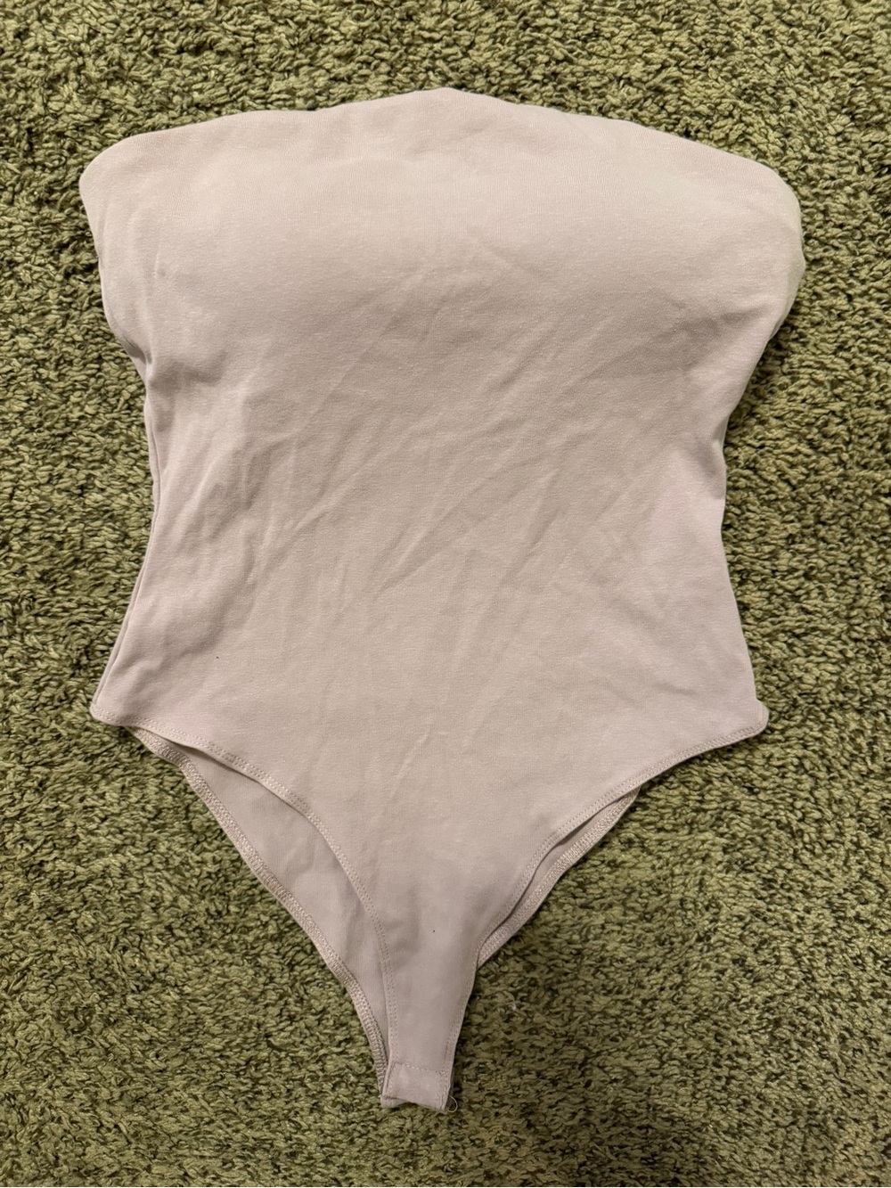 Girls Strapless One-Piece Bodysuit in Light Mauve